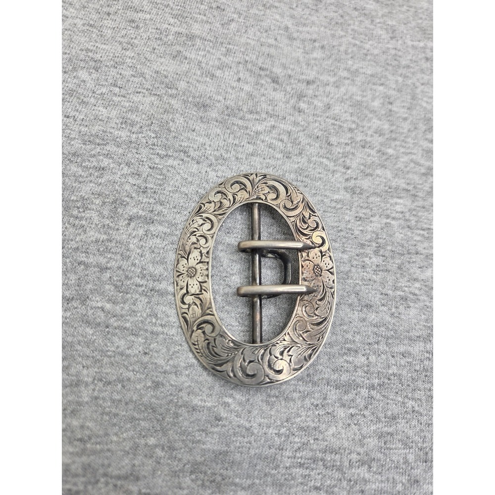 Antique Victorian Edwardian Sterling Silver LF Signed Womens Belt Buckle Pin